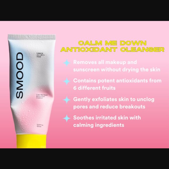 ❣️2/$36 NIB SMOOD Calm Me Down Antioxidant Cleanser Full Size Retail $24.00 - Picture 6 of 14